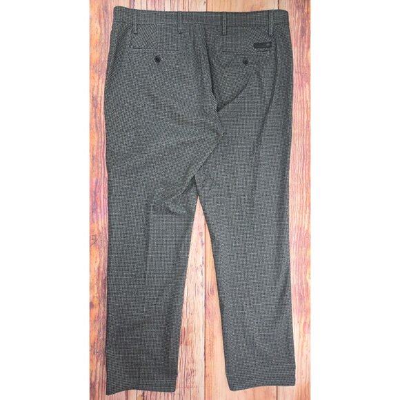 Adriano Goldschmied Marshall Slim Trousers 38x31 Gray Houndstooth Pattern - Picture 2 of 9